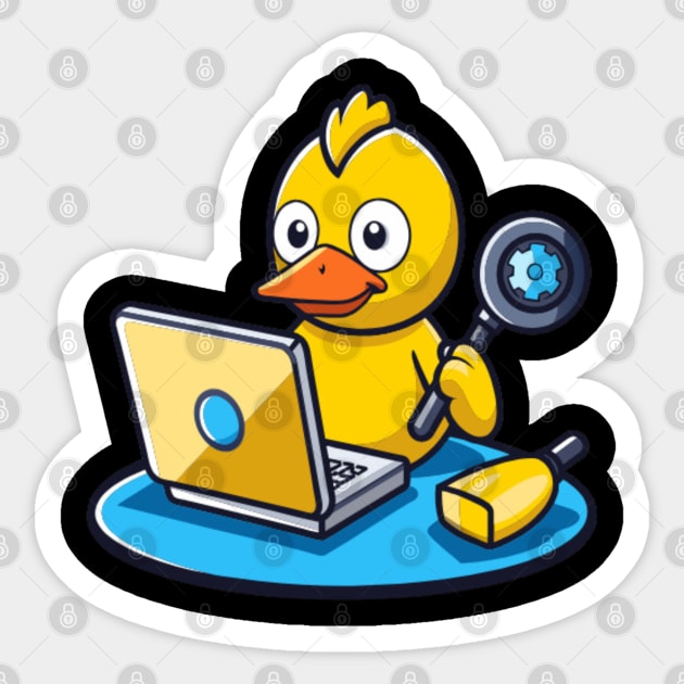 Rubber Duck Debugging Sticker by starryskin